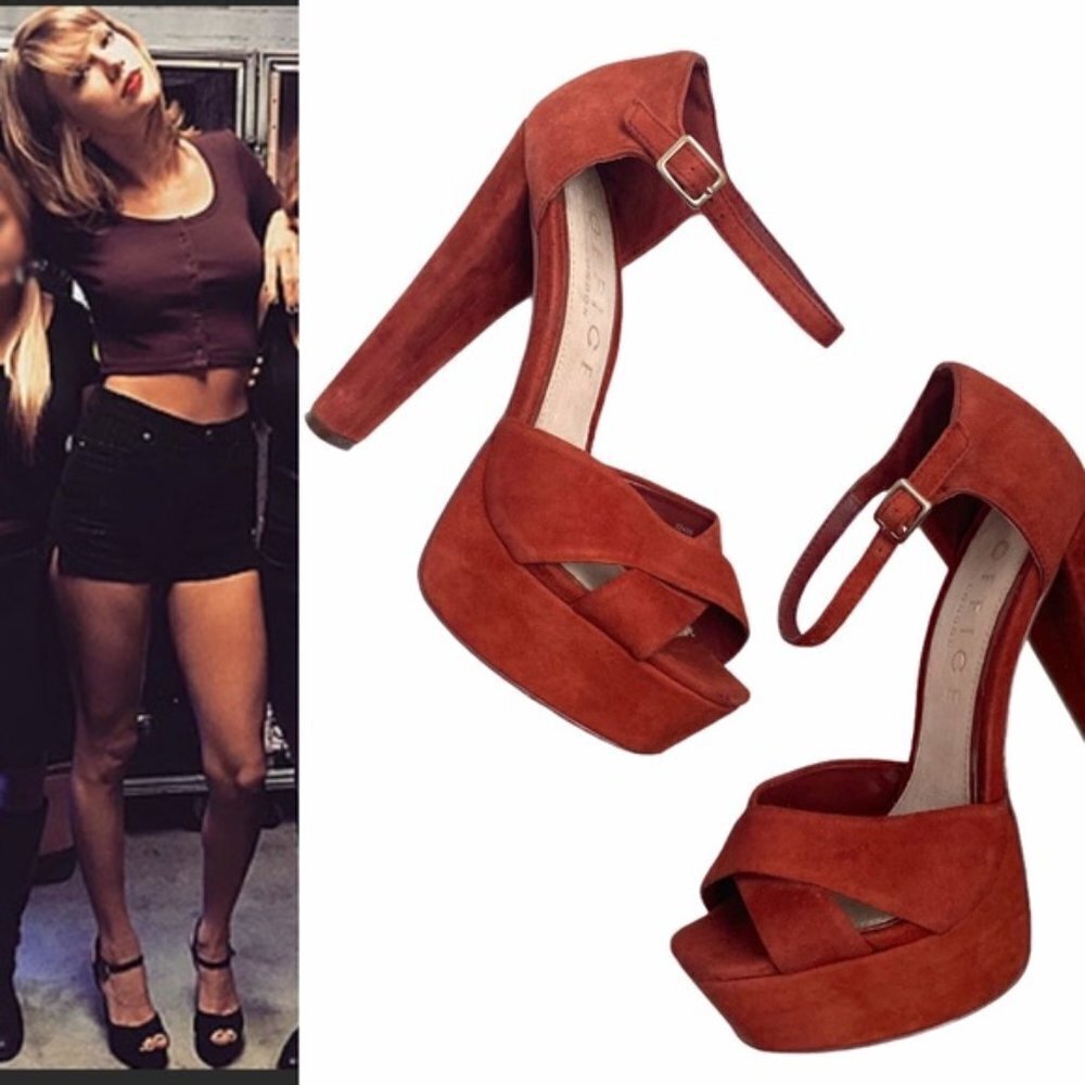 Office Cross Strap Taylor Platform Heels 39